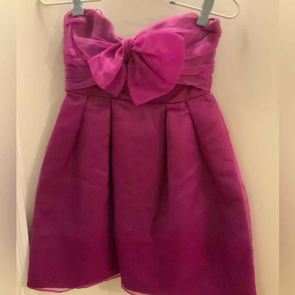 Pinko Fuchsia Women’s Dress with Bow. Sz Xsmall